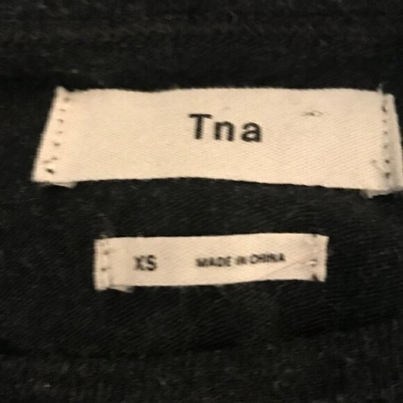 Aritzia TNA Charcoal Grey  T-shirt Dress Size XS - Picture 4 of 5
